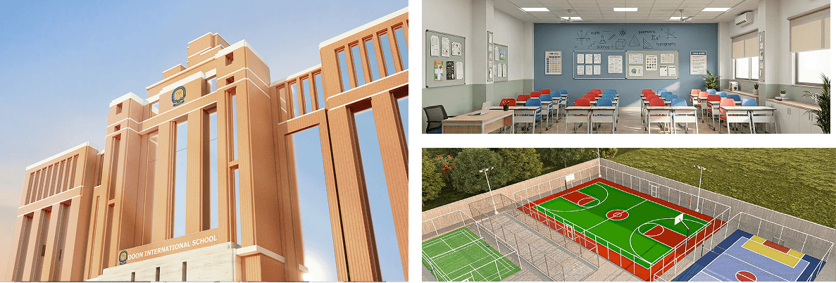 School Facilities - Building, Classroom, and Sports Courts